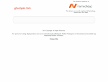 Tablet Screenshot of gbcooper.com